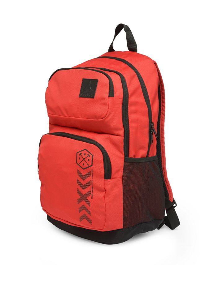 Reebok Unisex Red Solid Backpack