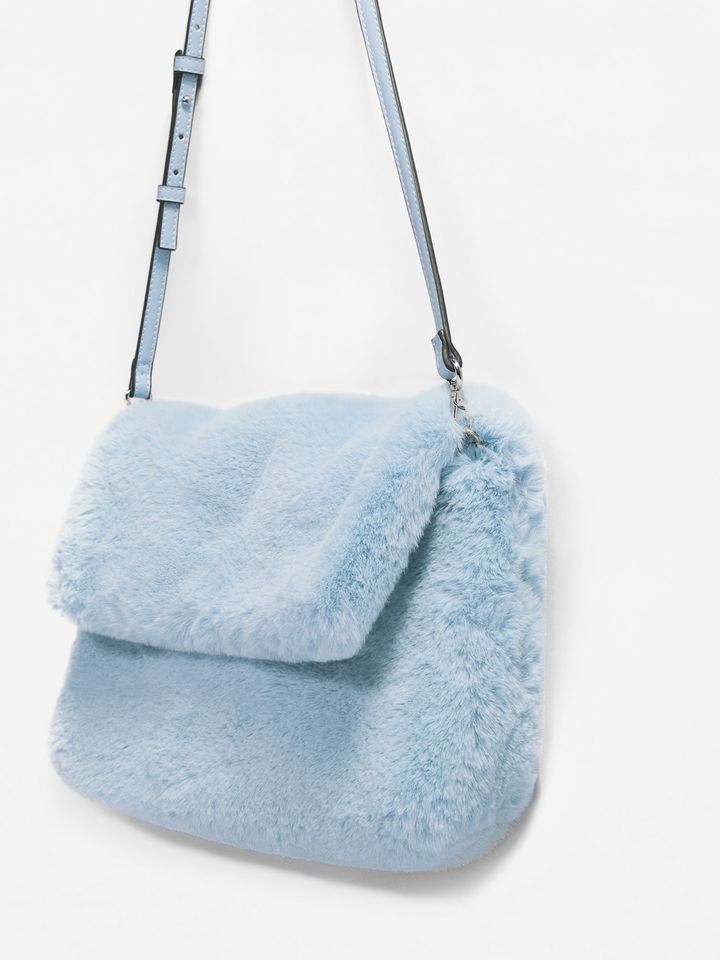 furry sling bag