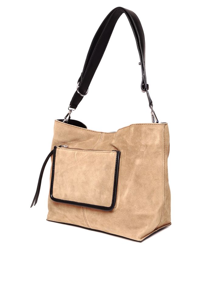 MANGO Brown Solid Shoulder Bag