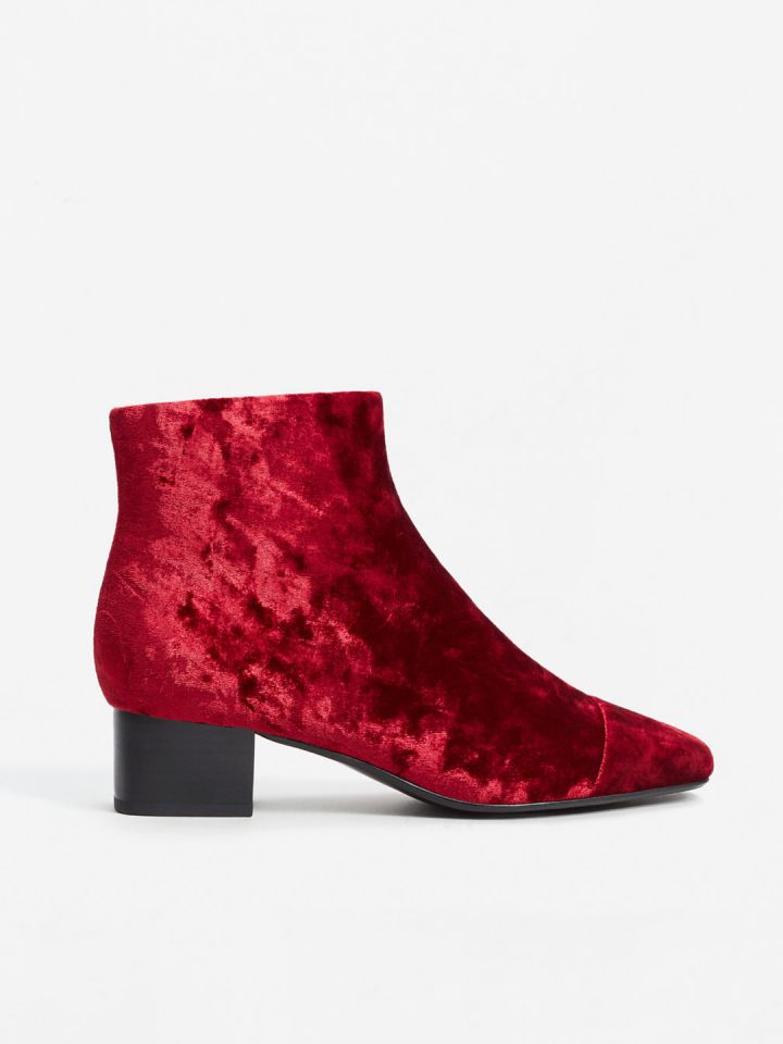 Mango velvet boots online
