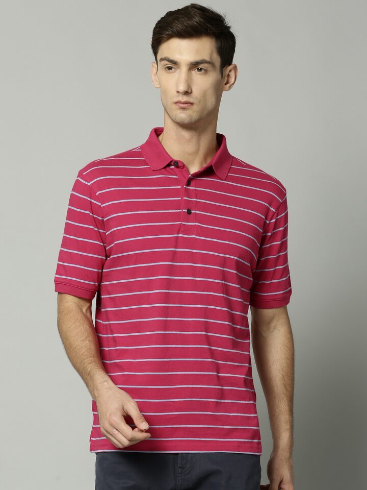 transfusion Who in the middle of nowhere Buy Marks & Spencer Men Pink & Blue Striped Polo T Shirt - Tshirts for Men  2142463 | Myntra