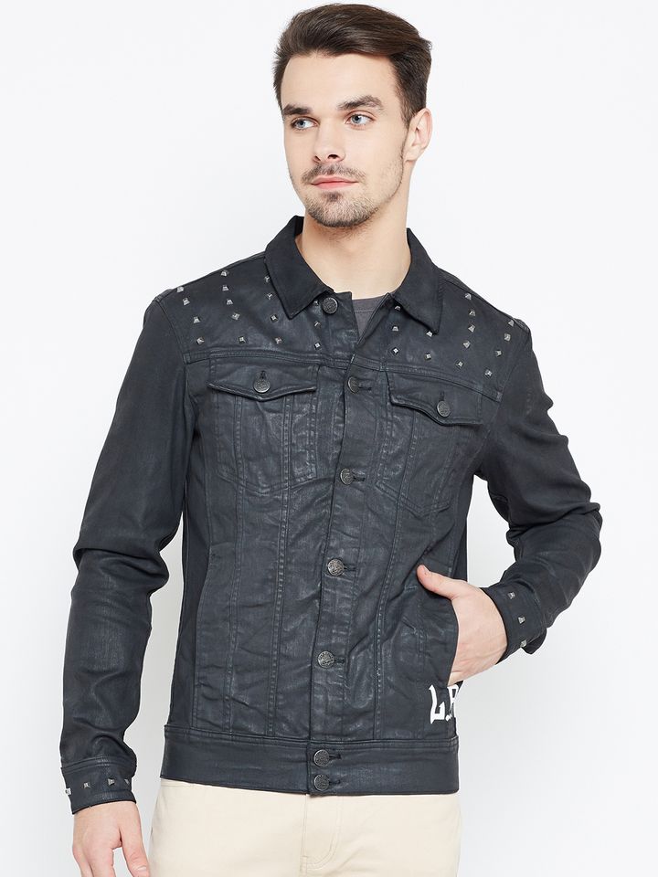 studded denim jacket mens