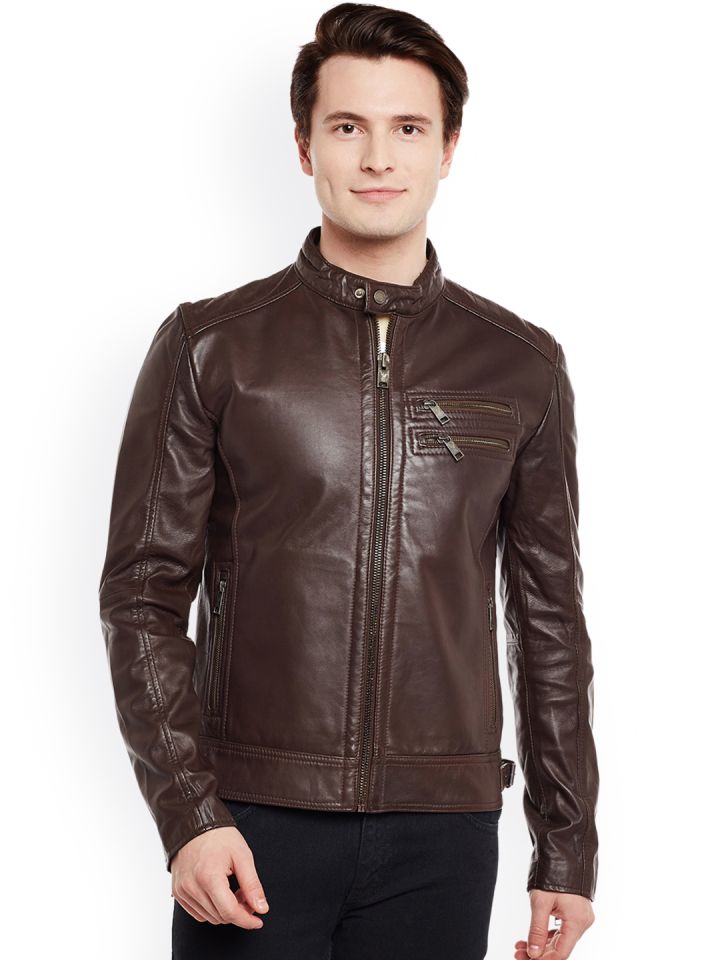 Teakwood leather jackets myntra discount