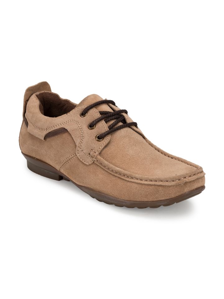 Buy Escaro Men Brown Suede Casual Shoes Casual Shoes for