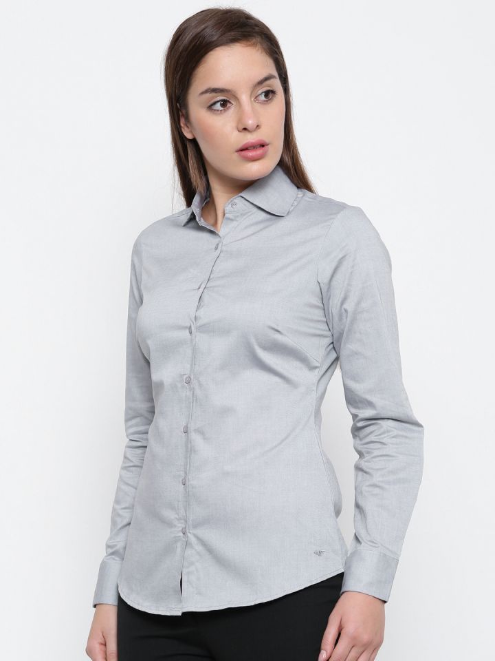 Park avenue women's sales solid formal shirt