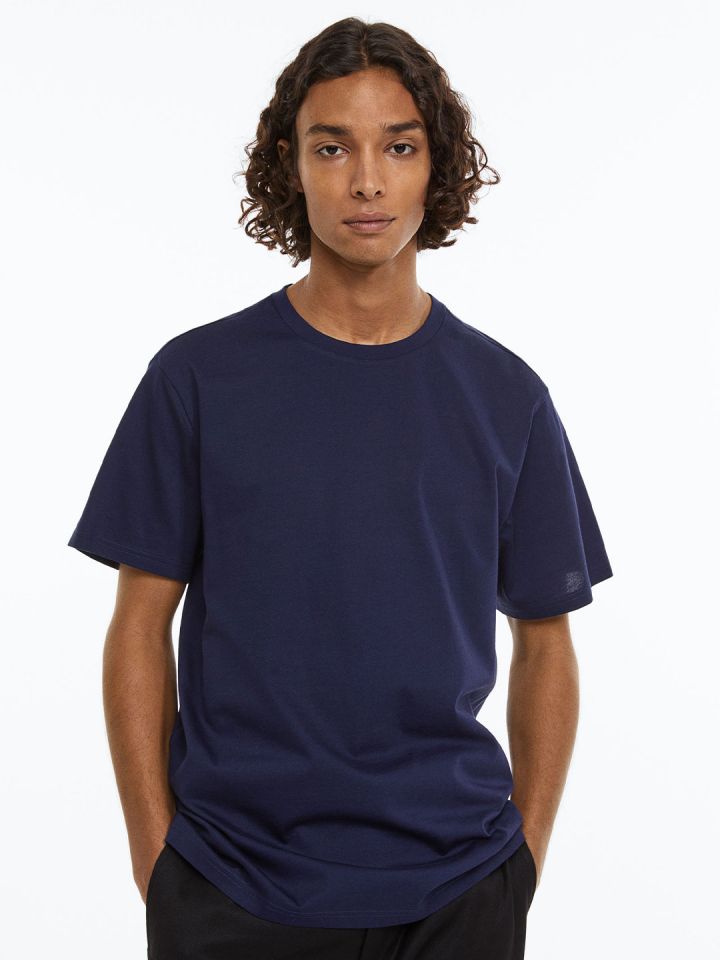 H&m blue outlet t shirt