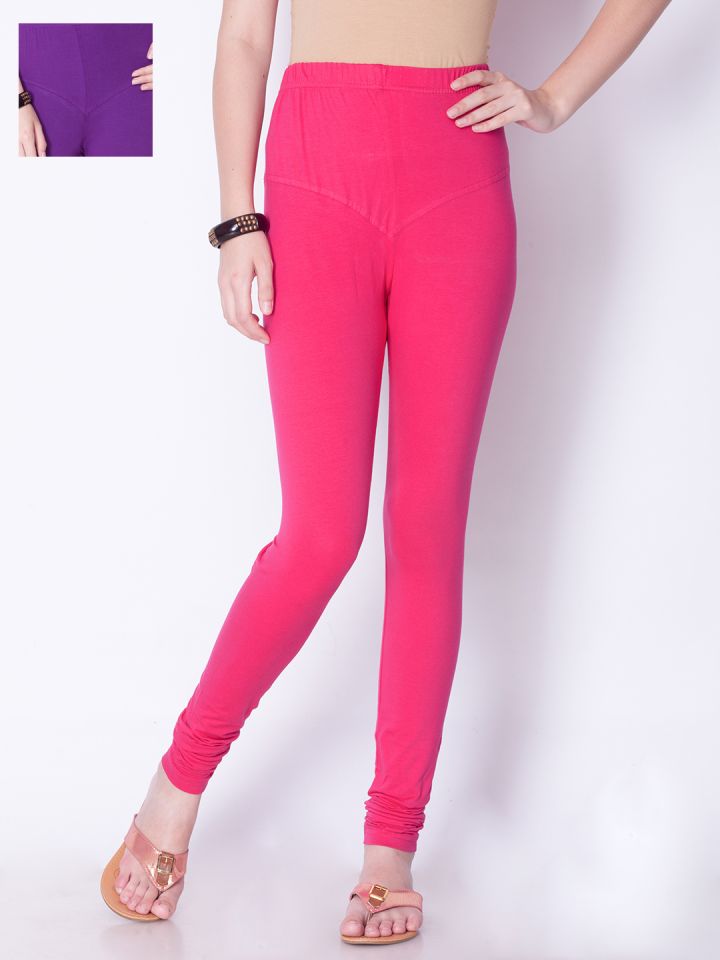 Buy Dollar Missy Pack Of 2 Churidar Leggings Leggings for Women