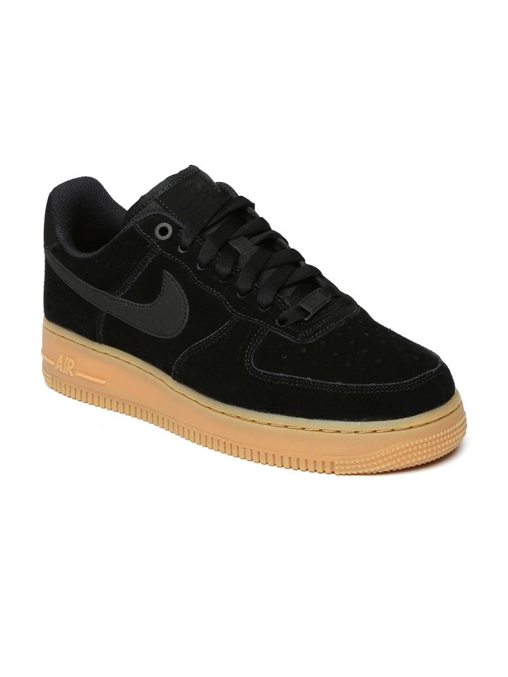 Nike air force 1 top 07 women's black suede