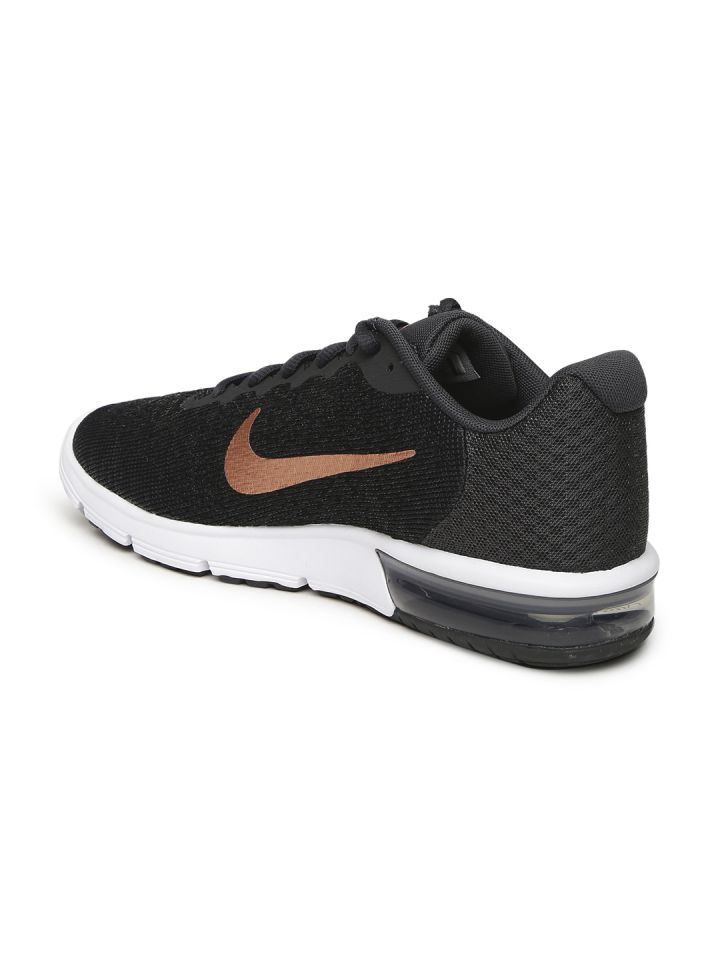 Nike air max on sale sequent 2 black womens