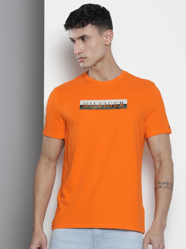 Tommy hilfiger on sale orange t shirt