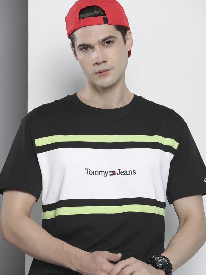 Tommy Hilfiger Men Colourblocked Pure Cotton T shirt