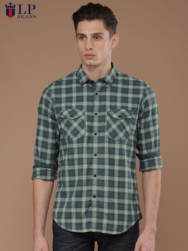 Buy Louis Philippe Jeans Men Grey 
