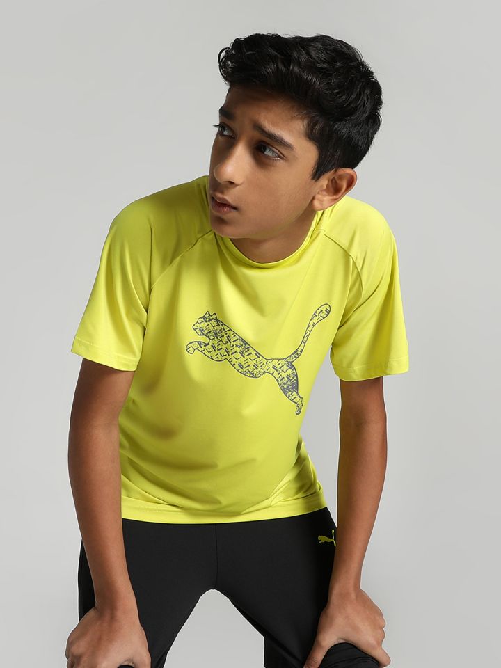 Puma one8 yellow shop t shirt