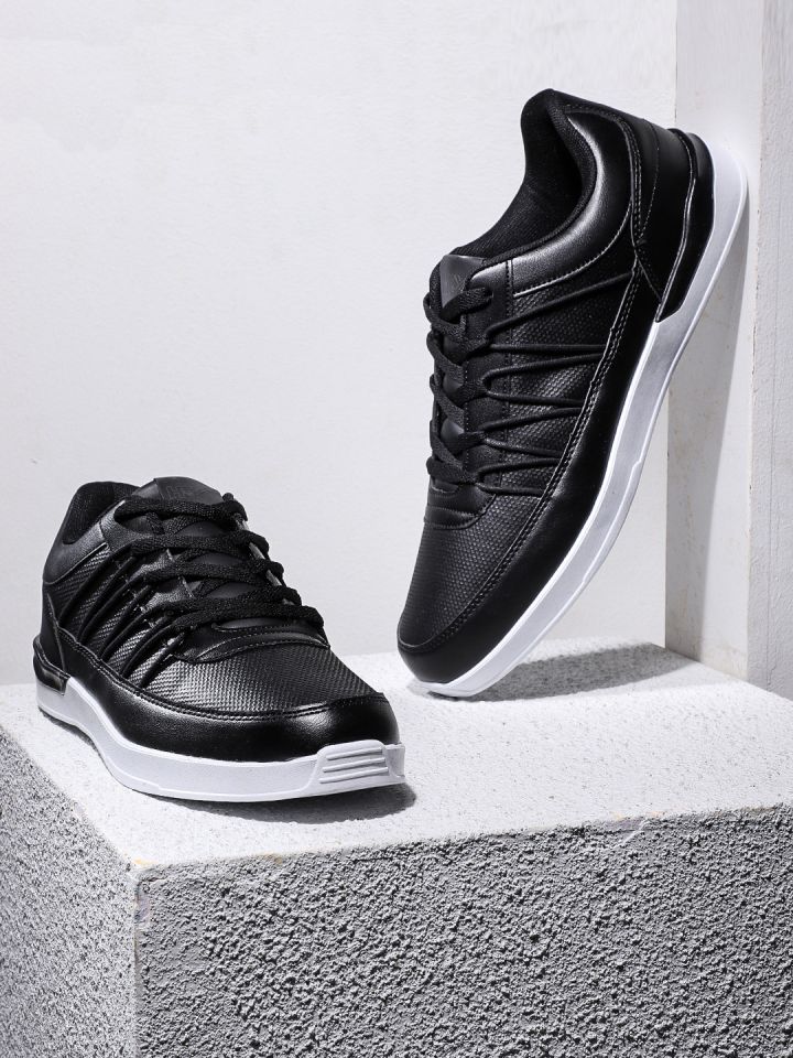 hrx men black sneakers