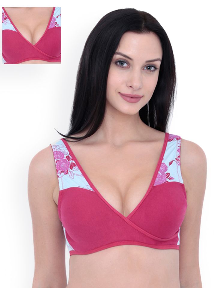 Buy Smoothie Non-Padded Non-Wired Full Coverage Bra in Purple