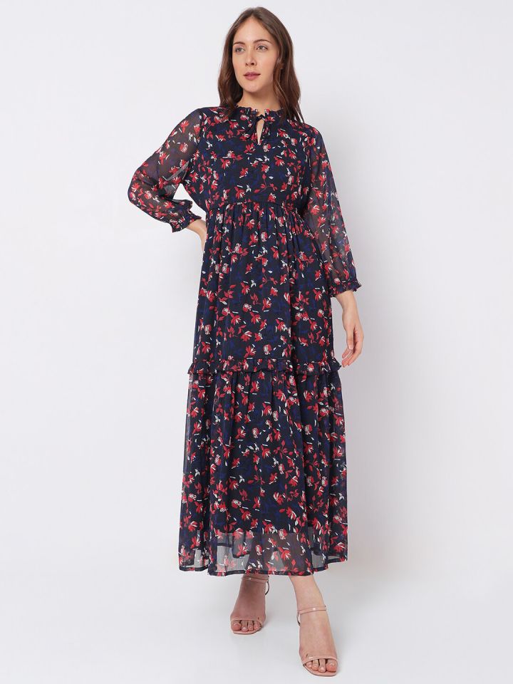 Myntra floral maxi dress store
