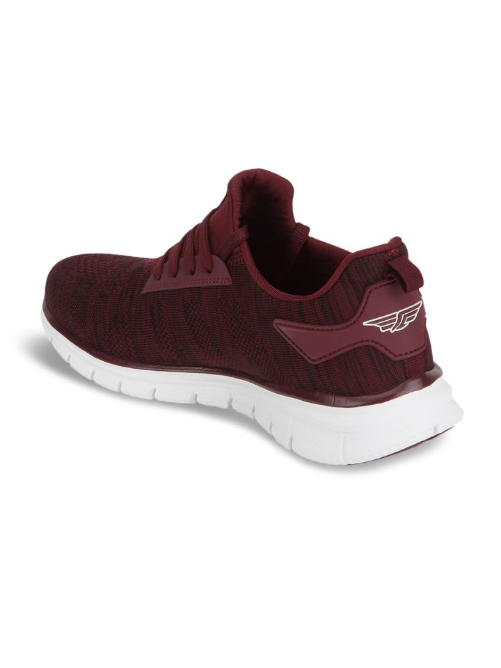 Red tape maroon running shoes sales