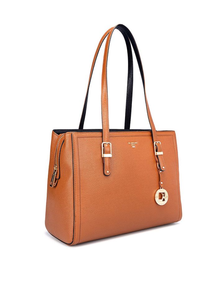 Da Milano Leather Structured Shoulder Bag