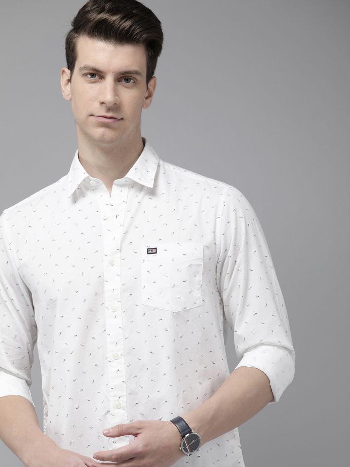Buy Arrow Sport Men Pure Cotton Original Slim Fit Printed Casual