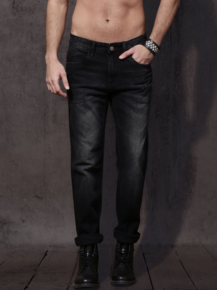myntra black jeans