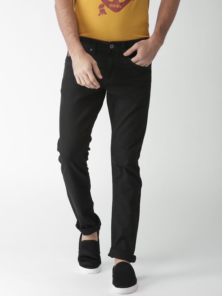 black jeans on myntra
