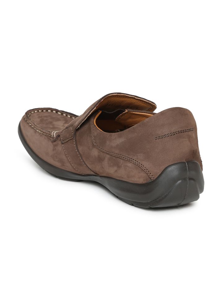 Buy Woodland Men Brown Leather Loafers 