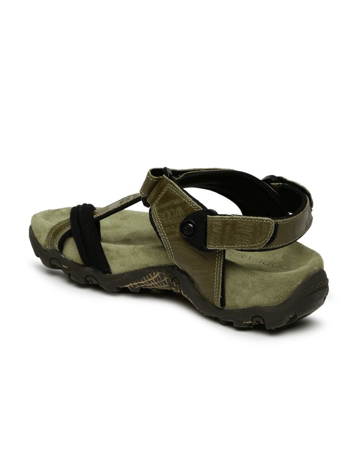 woodland olive green sandals