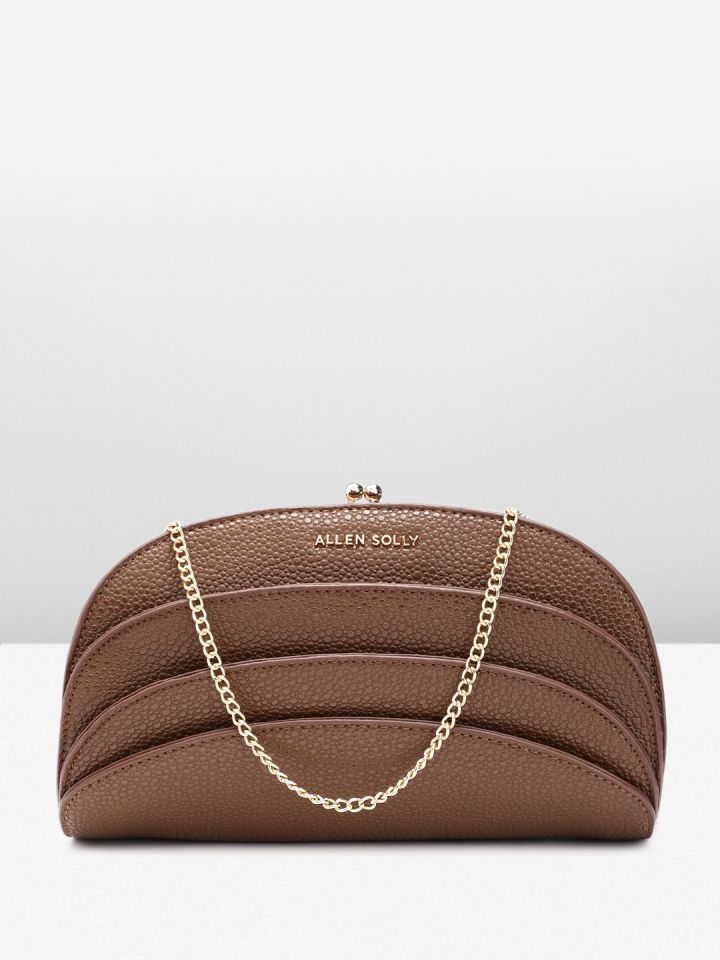 Buy Allen Solly Textured Structured Sling Bag Handbags for Women