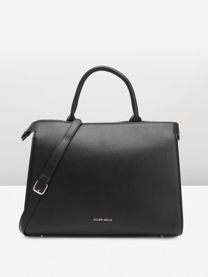 Allen solly black solid handheld bag new arrivals