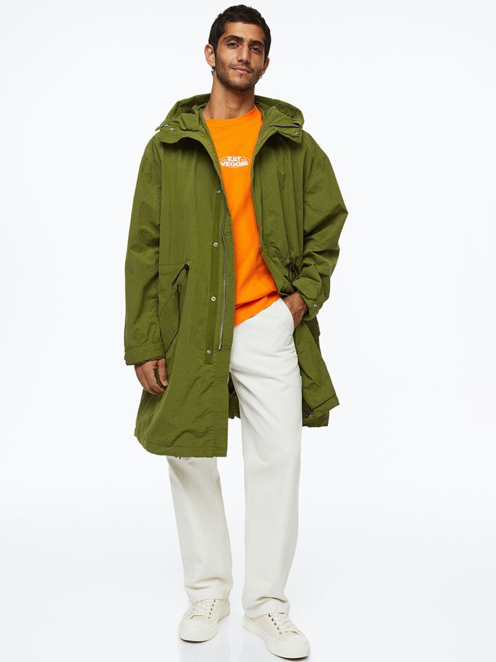 Buy H M Men Water Repellent Parka Jackets for Men 21611382 Myntra