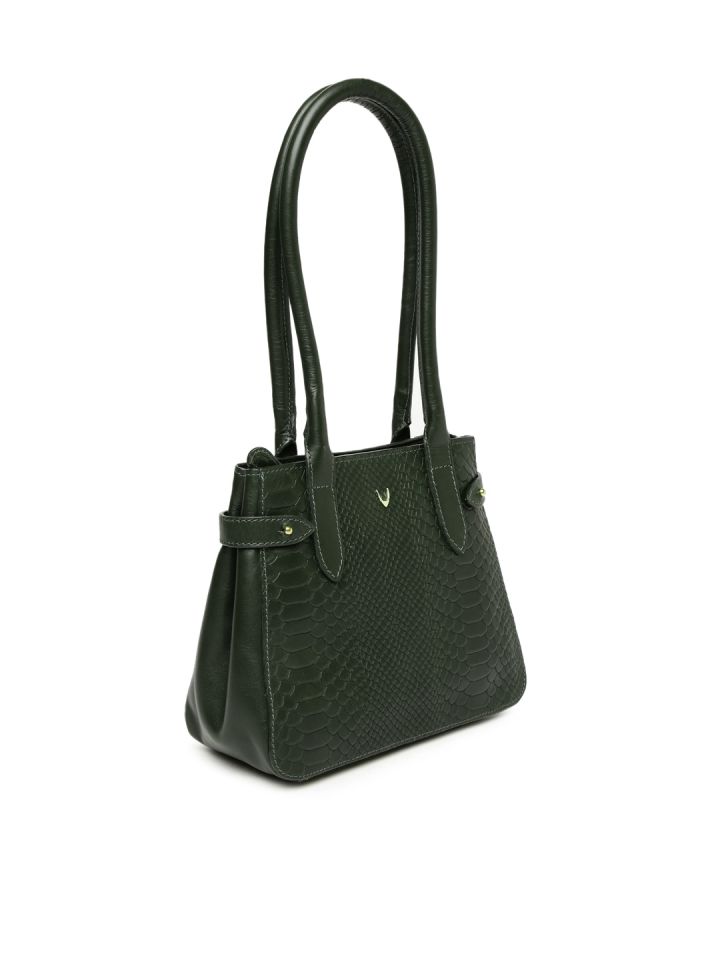 hidesign green handbag