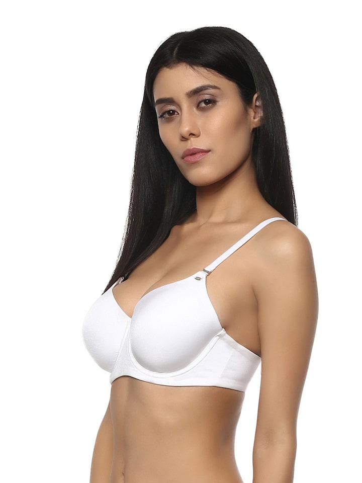 Buy Innocence Women's Non Padded Non wired Full Coverage Bra-Red for Women  Online in India