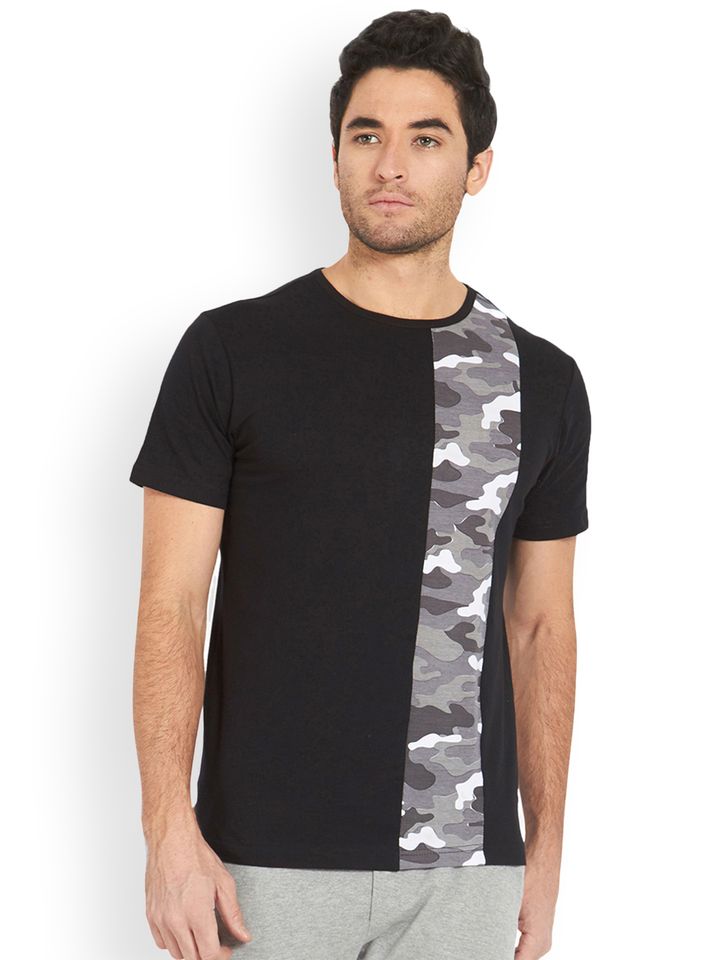 Printed Round Neck T Shirt - Tshirts 