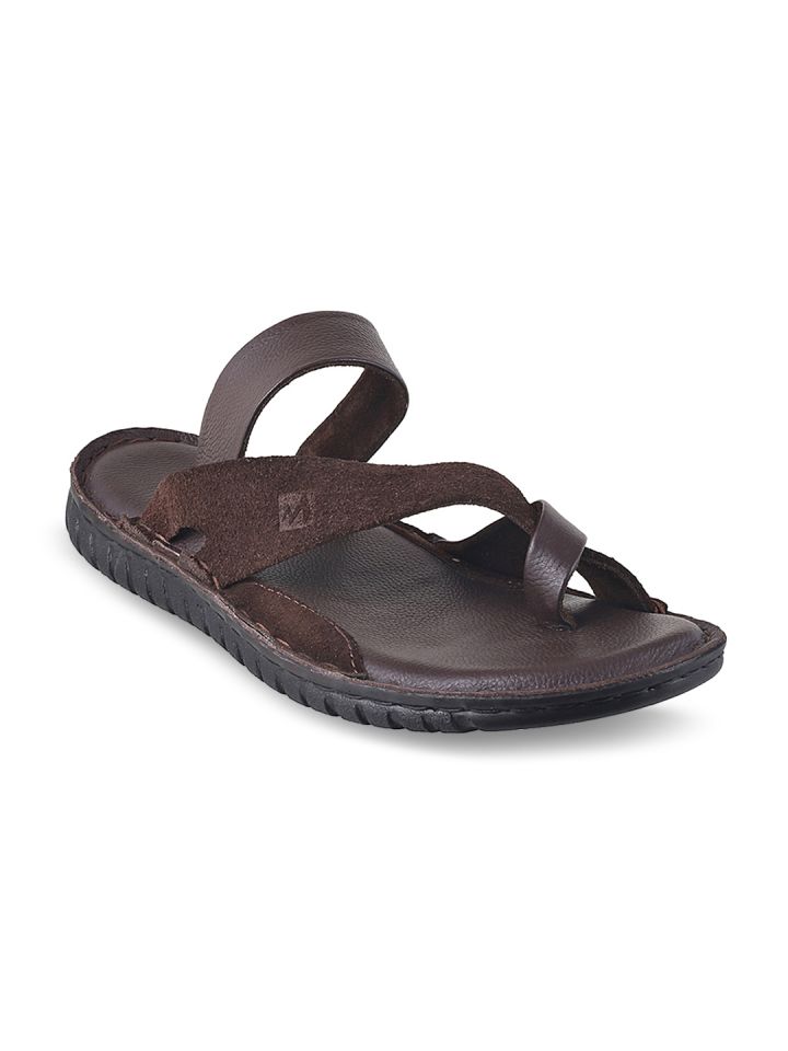 Buy Metro Men Brown Leather Sandals Sandals for Men 2162184 Myntra