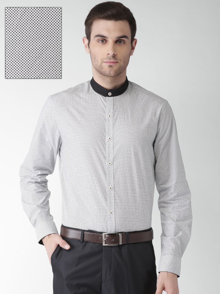 black slim fit formal shirt