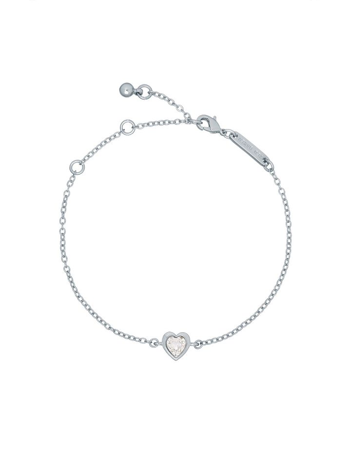 Buy Ted Baker Women Crystal Heart Brass Link Bracelet Bracelet