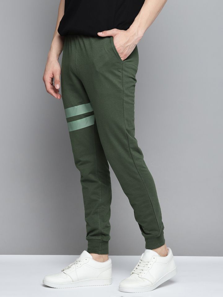Buy Mast Harbour Men Striped Regular Fit Joggers Track Pants