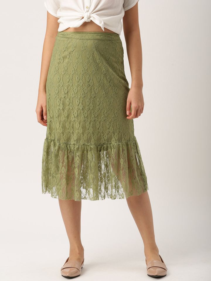 Olive green skirts 60 2025