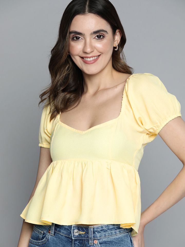 Sweetheart peplum top hotsell