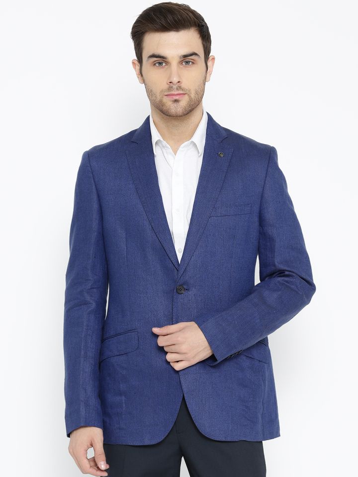 Raymond navy blue blazer new arrivals