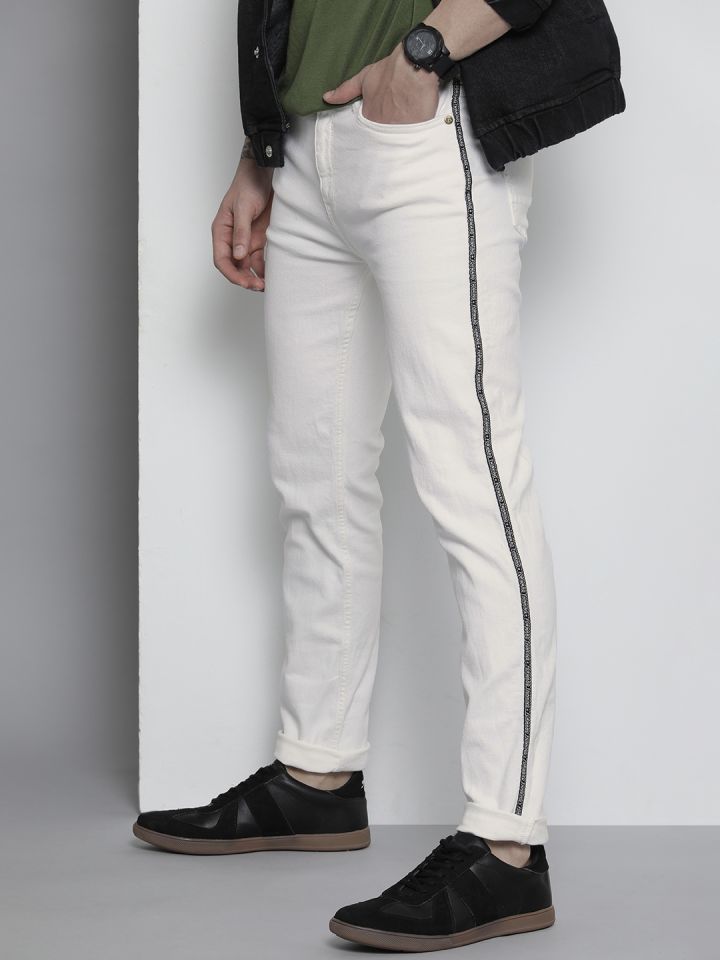Jeans with side stripe myntra sales