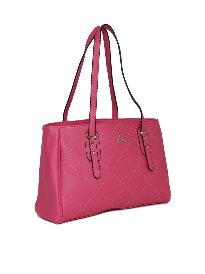 Lavie pink solid clearance shoulder bag