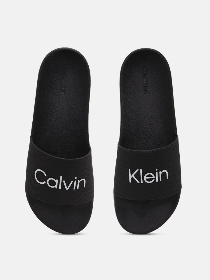 Grey calvin klein sliders outlet
