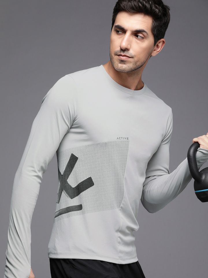 Buy WROGN ACTIVE Men Dry Pro Brand Logo Printed Slim Fit Sports T