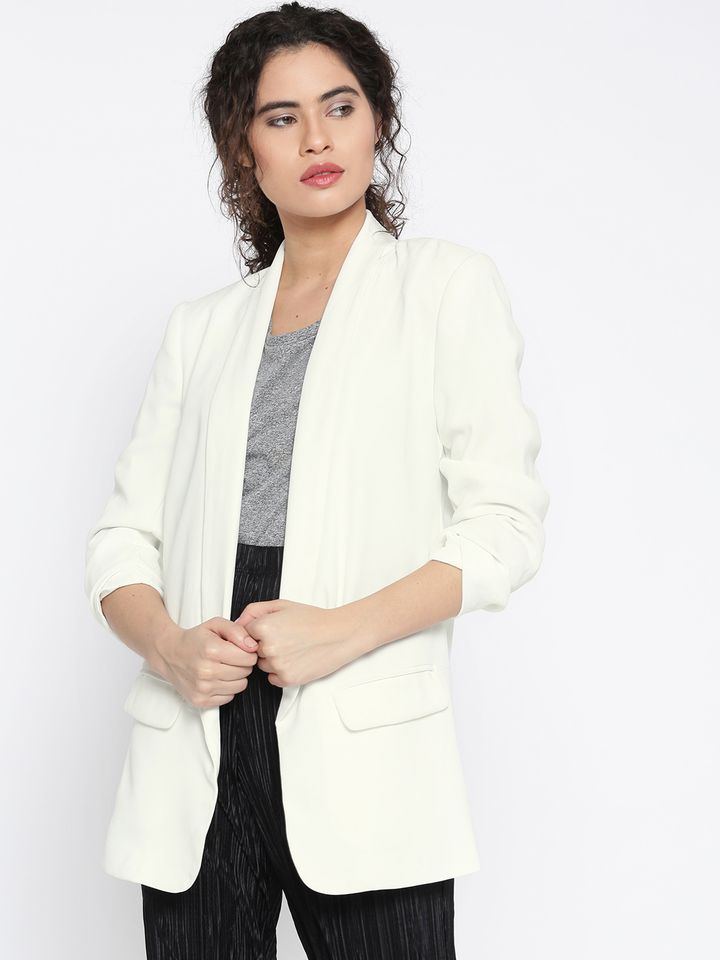 forever 21 white blazer