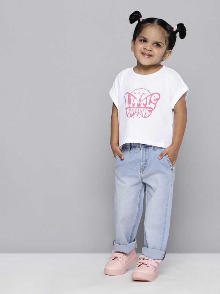 Girls relaxed fit jeans best sale