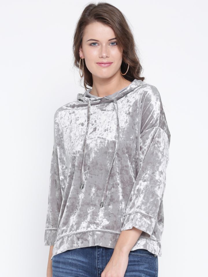 Velvet discount sweatshirt womens