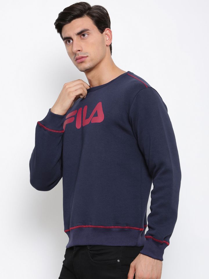 Fila full sleeve solid men's sweatshirt deals