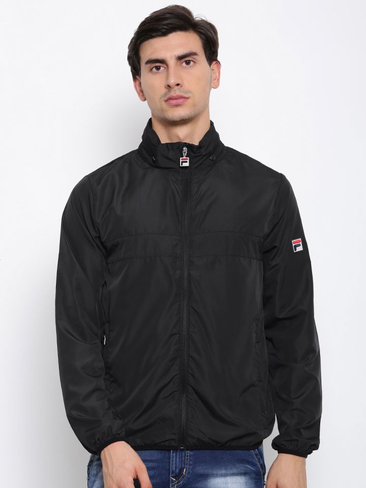 Fila black jacket mens on sale