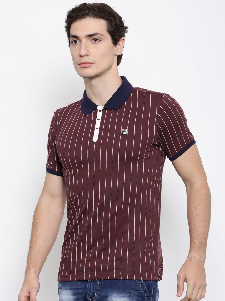 Fila shirt striped on sale